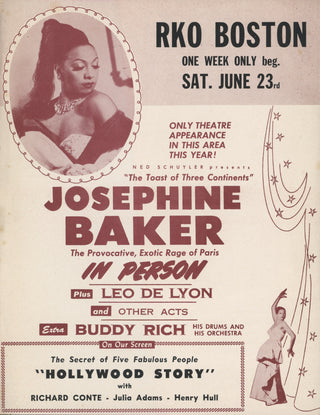 [Baker, Josephine. (1906–1975)] "The Provocative, Exotic Rage of Paris" - Original Program