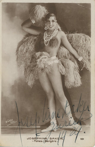 [Jazz & Song] Baker, Josephine. (1906–1975) Signed Photograph