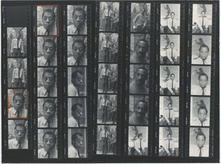 Baldwin, James. (1924–1987) [Gahr, David. (1922-2008)]  Original 1968 Contact Sheet