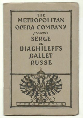 [Ballets Russes] Original 1916 Tour Prospectus Program