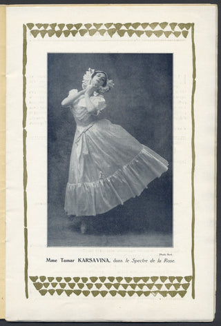 [Ballets Russes] [Nijinsky, Waslaw. (1889-1950)] [Diaghilev, Sergei. (1872-1929)] Original 1913 Ballets Russes Program