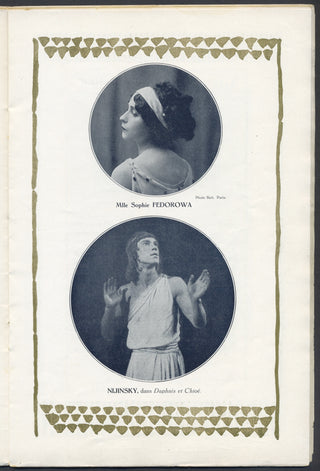 [Ballets Russes] [Nijinsky, Waslaw. (1889-1950)] [Diaghilev, Sergei. (1872-1929)] Original 1913 Ballets Russes Program