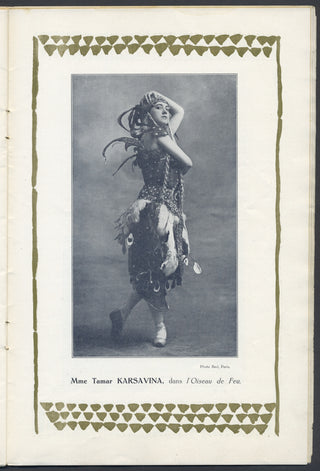 [Ballets Russes] [Nijinsky, Waslaw. (1889-1950)] [Diaghilev, Sergei. (1872-1929)] Original 1913 Ballets Russes Program