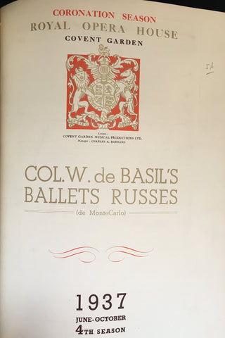 [Ballet Russe de Monte Carlo] Bound Volume of Deluxe Souvenir Programs, 1933-1940