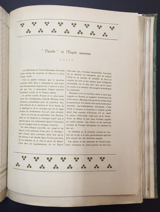 [Ballets Russes] [de Brunoff, Maurice. & de Brunoff, Jacques] DIAGHILEV, APOLLINAIRE, COCTEU, BAKST, etc. [THE GREATEST REVOLUTION IN THE HISTORY OF THEATRE AND BALLET]  Collection des plus beaux numéros de Comoedia Illustré et des programmes consacrés au