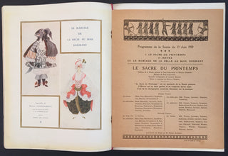 [Stravinsky, Igor. (1882–1971)] [Ballets Russes] MAVRA  - 1922 Ballets Russes à l'Opéra Premiere Programs