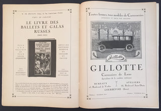 [Stravinsky, Igor. (1882–1971)] [Ballets Russes] MAVRA  - 1922 Ballets Russes à l'Opéra Premiere Programs