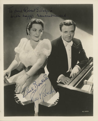 Bartlett, Ethel. (1896 - 1978) & Robertson, Rae. (1893 - 1956) Signed Photograph