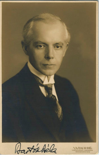 Bartók, Béla. (1881–1945) Signed Photograph