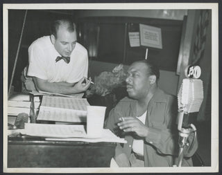 Basie, Count. (1904–1984) & Ayres, Mitchell. (1909–1969) Two Original Photographs