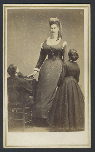 [Giantess] Bates, Anna Haining. (1846–1888) CDV Photograph of the Canadian Giantess