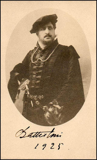 Battistini, Mattia. (1856-1928) Signed Costume Photograph