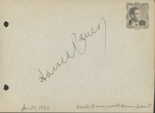 Bauer, Harold. (1873–1951) Autograph Signature