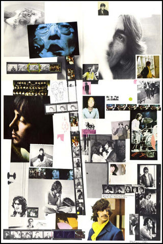 [Jazz & Song] [Beatles] Hamilton, Richard. (1922 - 2011) Signed White Album Collage Insert Poster