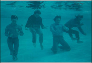 [Jazz & Song] [Beatles] Freeman, Robert.  Beatles Underwater - Signed Photograph by Robert Freeman