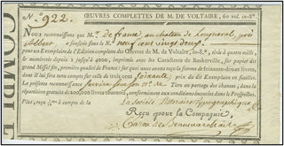 Beaumarchais, Pierre-Augustin Caron de. (1732-1799) Signed Document