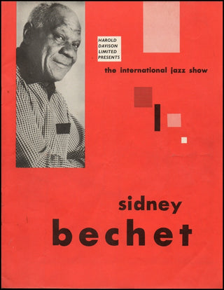 Bechet, Sidney. (1897–1959) Original Concert Program