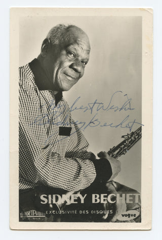 Bechet, Sidney. (1897–1959) Signed Photograph