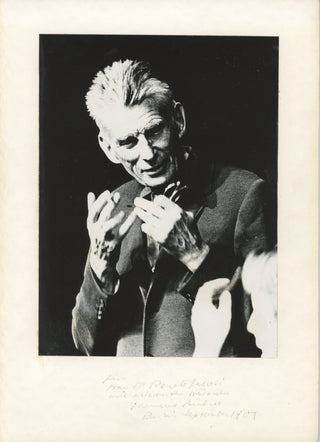 Beckett, Samuel. (1906–1989) Signed Photograph