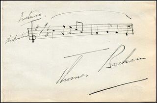 Beecham, Thomas. (1879–1961) Autograph Musical Quotation