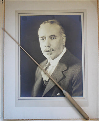 Beecham, Thomas. (1879–1961) Personally Used Conducting Baton and Original Photograph