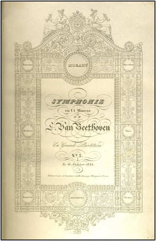 Beethoven, Ludwig van. (1770–1827) Symphonie N. 5 en Ut Mineur... [Op. 67]. En Grande Partition, No. 5