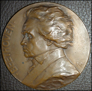 Beethoven, Ludwig van. (1770–1827) Bronze Portrait Medal