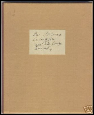 Beethoven, Ludwig van. (1770–1827) Dreizehn unbekannte Briefe an Josephine Gräfin Deym geb. v. Brunsvik. Faksimile. Einführung und Übertragung von Joseph Schmidt-Görg. [Ms. Private Collection H. C. Bodmer, Zürich]