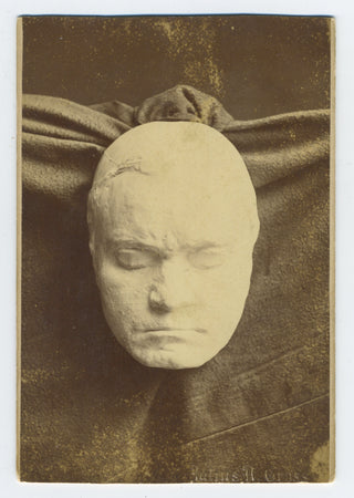 Beethoven, Ludwig van. (1770–1827) Cabinet Card Life Mask Photograph