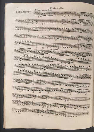 Beethoven, Ludwig van. (1770–1827) Gran Trio per Violino, Viola e Violoncello [...] Op. III.