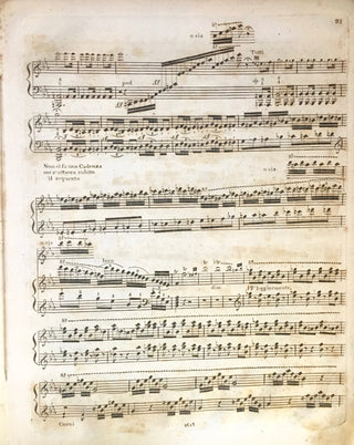 Beethoven, Ludwig van. (1770–1827) Grand Concerto pour le Pianoforte avec Accompagnement de l'Orchestre compose et dedie a Son Altesse Imperiale Roudolphe Archi-Duc d'Autriche etc....[No. 5, in E flat major] . . . Ouev. [sic] 73.