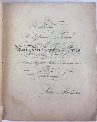 Beethoven, Ludwig van. (1770–1827) Siebente Grosse Sinfonie in A dur von Ludwig von Beethoven. 92tes Werk. Vollstandige Partitur. [Full Score]