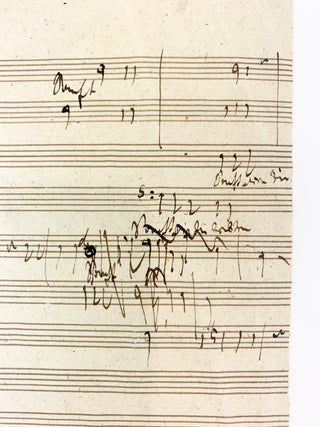 Beethoven, Ludwig van. (1770–1827) Autograph Musical Manuscript, including sketches of a Ninth Symphony