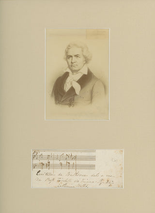 Beethoven, Ludwig van. (1770–1827) Autograph Musical Manuscript Fragment