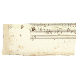 Beethoven, Ludwig van. (1770–1827) Autograph Musical Manuscript Fragment