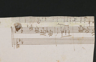 Beethoven, Ludwig van. (1770–1827) Autograph Musical Manuscript Fragment