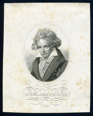 Beethoven, Ludwig van. (1770–1827) Engraved Portrait