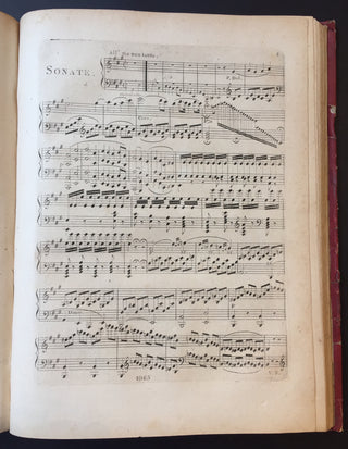 Beethoven, Ludwig van. (1770–1827) Sammelband of Piano, Cello and Violin Sonatas in early editions