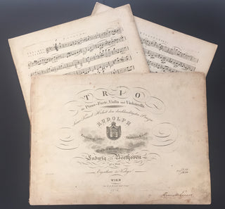 Beethoven, Ludwig van. (1770–1827) Trio für Piano-Forte, Violin und Violoncello [...] 97tes Werk