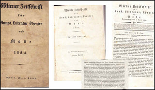 [Beethoven, Ludwig van. (1770–1827)] [Schickh, Johann. (1770–1835)] Wiener Zeitschrift für Kunst, Literatur, Theater und Mode. Zweytes Quartal. - INCLUDING A CONTEMPORARY REVIEW OF BEETHOVEN'S SECOND ACADEMY CONCERT OF MAY 23, 1824 including THE NINTH SYM