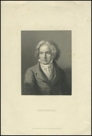 Beethoven, Ludwig van. (1770–1827) Portrait Engraving