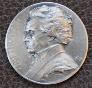 Beethoven, Ludwig van. (1770–1827) Small Silver Portrait Medal