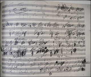 Beethoven, Ludwig van. (1770–1827) Sonata for Violoncello and Pianoforte. Opus 69, First Movement. Facsimile of the Autograph.