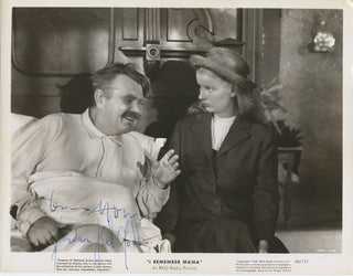 Bel Geddes, Barbara. (1922–2005) & Homolka, Oscar. (1898–1978) Signed Photograph in "I Remember Mama"