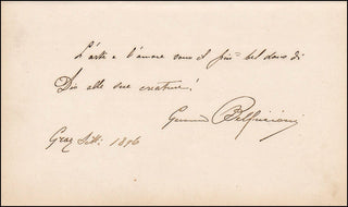 Bellincioni, Gemma. (1864 - 1950) Signed Quotation