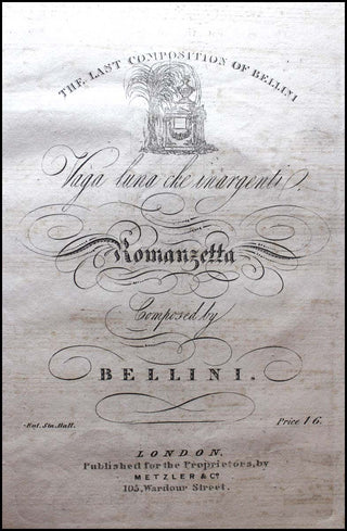 Bellini, Vincenzo. (1801–1835) & Donizetti, Gaetano. (1797–1848) SAMMELBAND