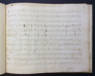 Bellini, Vincenzo. (1801-1835) Autograph Musical Manuscript - A Study in Counterpoint, Napoli, 1819