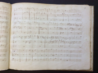 Bellini, Vincenzo. (1801-1835) Autograph Musical Manuscript - A Study in Counterpoint, Napoli, 1819