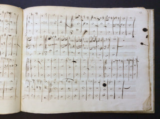 Bellini, Vincenzo. (1801-1835) Autograph Musical Manuscript - A Study in Counterpoint, Napoli, 1819