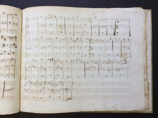 Bellini, Vincenzo. (1801-1835) Autograph Musical Manuscript - A Study in Counterpoint, Napoli, 1819